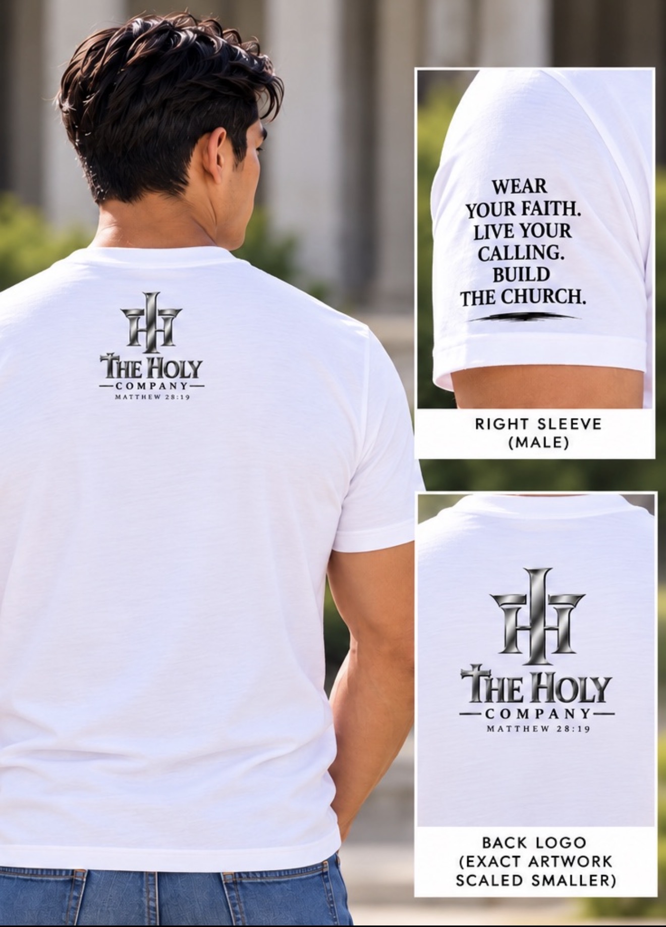 Approved six-line slogan and logo reference